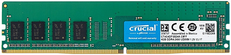 DIMM DDR4 4096Mb PC19200 DDR4-2400 Crucial