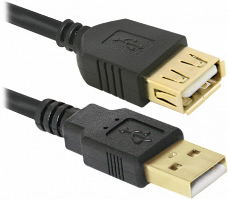 Кабель USB Defender USB02-06PRO USB2.0 AM-AF, 1.8м