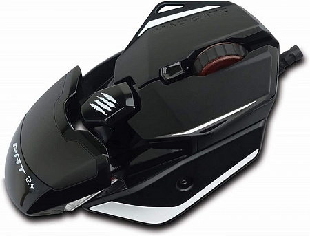Мышь игровая оптическая лазерная Mad Catz R.A.T.2+ Black (5000dpi,3 кнопки/красная подсветка)