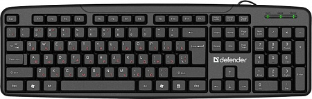 Проводная клавиатура Defender Astra HB-588 RU,черный,полноразмерная