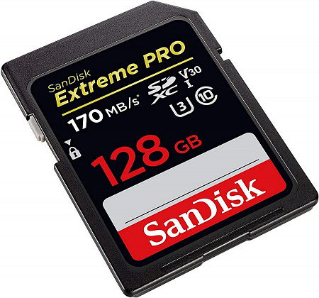 Карта памяти Secure Digital Card (SD) 256Gb SanDisk SDXC Class 10 V30 UHS-I U3 Extreme PRO 170MB/s