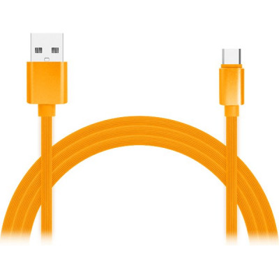 Кабель для зарядки и передачи данных Jet.A JA-DC34 1м оранжевый (TPE,USB2.0/USB TypeC,QC 3.0, 2A)