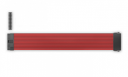 Кабель-удлинитель для питания материнcкой платы Deepcool EC300-24P-RD (моддинг, 24pin, красный, 300м