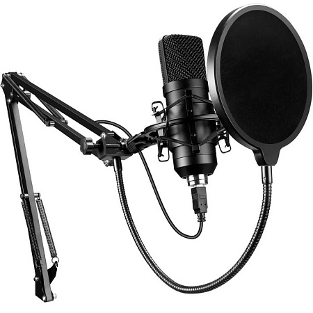 Микрофон проводной Oklick SM-700G 2.5м черный
