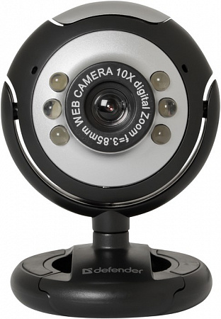 Веб-камера Defender C-110 0.3МП,подсветка,кнопка фото