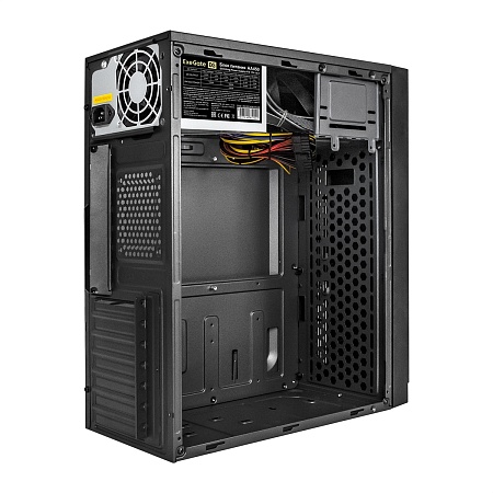 Корпус ATX Exegate AA-440-AA450 (AA450 8 см, 2*USB, аудио, черный)