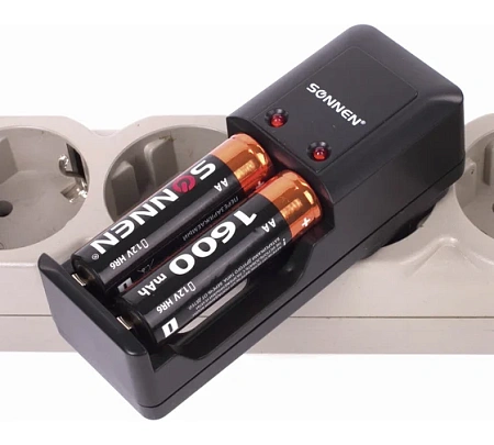 Батарейки аккумуляторные Ni-Mh пальчиковые АА (HR6) 1600mAh, SONNEN, 454233