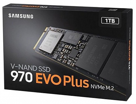 Накопитель SSD M.2 1Tb Samsung SSD 1TB 970 EVO Plus (V-NAND 3-bit MLC,PCIe Gen 3.0x4,R3500/W3200