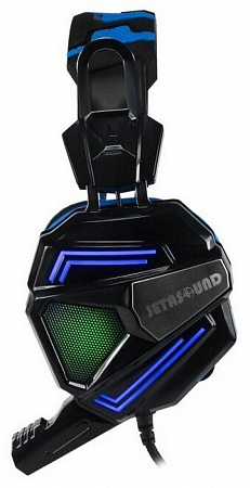 Игровая стереогарнитура с LED-подсветкой Jet.A GHP-300 чёрно-синяя