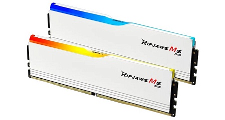 DIMM DDR5 2x32Gb PC5-41600 DDR5-5200 G.Skill RIPJAWS M5 CL40 White 