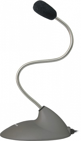 Микрофон Defender MIC-111 серый, кабель 1.5м