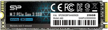Накопитель SSD M.2 2228 256Gb Silicon Power (PCIe3.0x4 2100-1200Мбайт/сек,3 бит TLC,TBW-150ТБ) (нал)