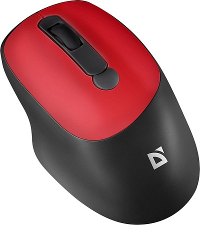 Мышь беспроводная оптическая Defender Feam MM-296 красный (4D,800-1600dpi,бесшумн)
