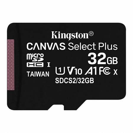 Карта памяти MicroSD 32Gb Kingston Class 10 UHS-I U1 Canvas Select Plus