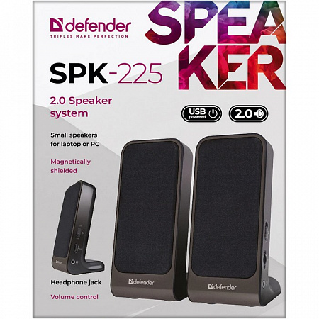Акустическая система Defender SPK-225 4 Вт, питание от USB, 220, 2.0 система