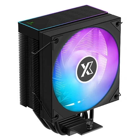 Кулер XASTRA AR400 FRGB BK LGA1851/1700/1200/115X/AM5/AM4 (TDP220W,4 тепл.трубки,PWM FAN ARGB 120mm,