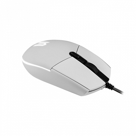 Проводная мышь Jet.A OM-U55 LED белая (800/1200/1600/2400dpi, 5 кнопок, LED-подсветка, USB)