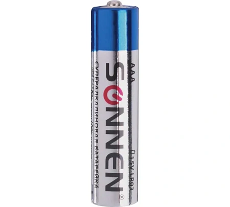 Батарейки SONNEN Super Alkaline, AAA (LR03,24А), алкалиновые, мизинчиковые, 454232