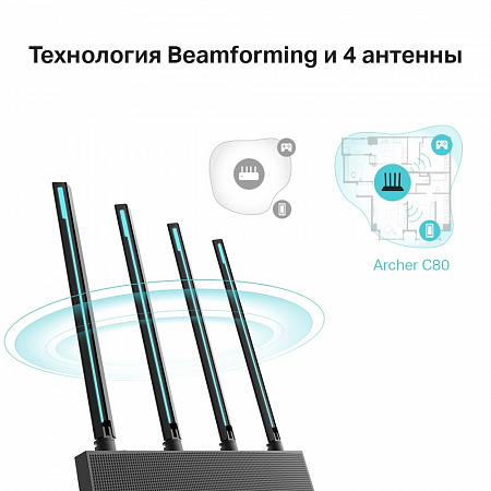 Маршрутизатор TP-Link AC1900 Archer C80