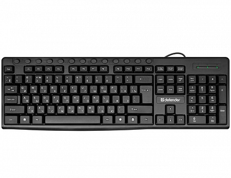 Проводная клавиатура Defender Action HB-719 RU,черный,мультимедиа