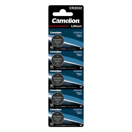 Батарейка Camelion Lithium CR2032 BL-5 210mAh