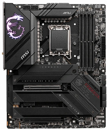 Материнская плата S1700 ATX MSI MPG Z790 CARBON WIFI (LGA 1700, 4xDDR5-5600 МГц, 2xPCI-Ex16, 5xM.2, 