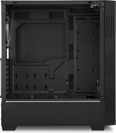 Корпус ATX Sharkoon LIT 100 RGB led чёрный (без БП,закалённое стекло,RGB fan 1x120мм+1x120мм,2xUSB 3