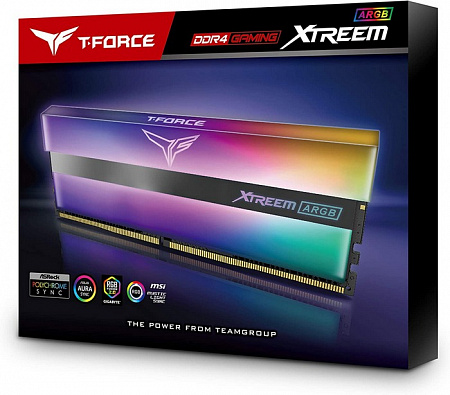 DIMM DDR4 16384Mb 2x8Gb PC28800 3600MHz T-Force XTREEM ARGB