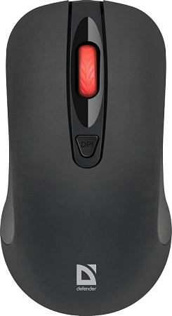 Беспроводная оптическая мышь DEFENDER Nexus MS-195 черный,4 кнопки,800-1600 dpi