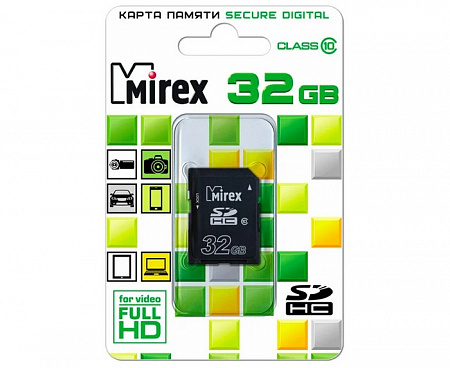 Карта памяти SD 32Gb Mirex SDHC Class 10