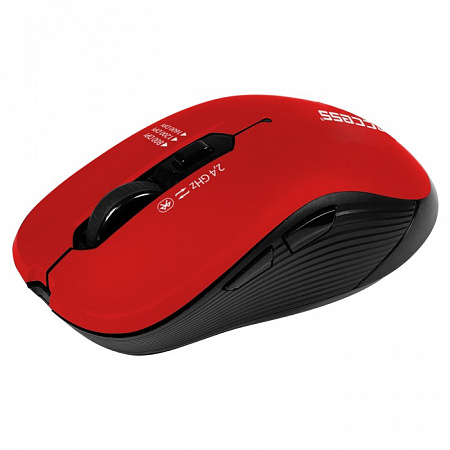 Беспроводная мышь Jet.A Comfort OM-B90G красная (1000/1600dpi, 6 кнопок, USB & Bluetooth)