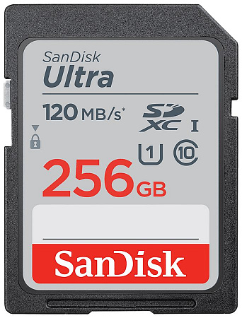 Карта памяти Secure Digital Card (SD) 256Gb SanDisk SDXC Class 10 UHS-I Ultra 120MB/s