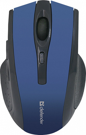 Беспроводная оптическая мышь Defender Accura MM-665 , синий 6 кнопки, 1200dpi