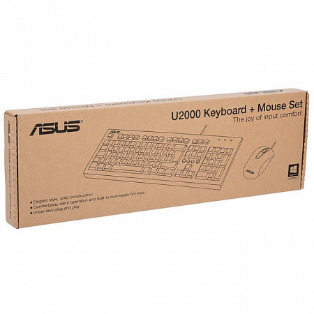 Комплект (клавиатура+мышь)  ASUS U2000 USB
