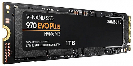 Накопитель SSD M.2 1Tb Samsung SSD 1TB 970 EVO Plus (V-NAND 3-bit MLC,PCIe Gen 3.0x4,R3500/W3200