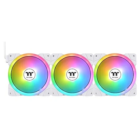 Вентиляторы (3х1) Thermaltake Swafan EX12 ARGB 120x120x25 черный/белый (4-pin,30.6-32.5dB Ret CL-F16