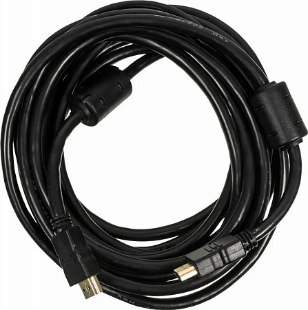 Кабель аудио-видео Ningbo HDMI-5M-MG HDMI (m)/HDMI (m) 5м. феррит.кольца Позолоченные контакты черны