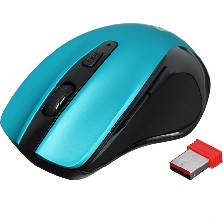 Мышь беспроводная оптическая Defender Prime MB-053 бирюзов,6D,800-1600dpi,бесшумн