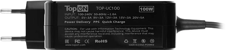 Универсальный БП для ноутбуков TopON TOP-UC100 автоматический 100W 5V-20V 3.0A от бытовой электросет