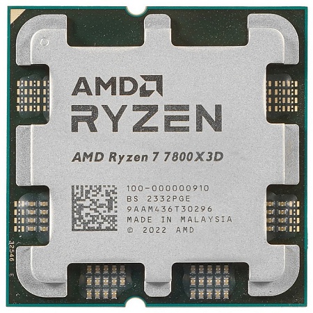 CPU AMD Ryzen 7 7800X3D (AM5, 8 x 4.2 ГГц, L2 - 8 МБ, L3 - 96 МБ, 2 х DDR5-5200 МГц,AMD Radeon) OEM CPU AMD Ryzen 7 7800X3D (AM5, 8 x 4.2 ГГц, L2 - 8 МБ, L3 - 96 МБ, 2 х DDR5-5200 МГц,AMD Radeon) OEM