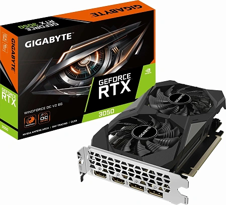 Видеоадаптер PCI-E 6144Mb RTX3050 GIGABYTE GV-N3050WF2OCV2-6GD