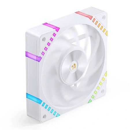 Вентилятор JONSBO HF2-120W 120х120х25мм (PWM,ARGB LED,800-2200об/мин,белый)