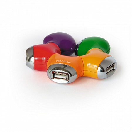 USB-концентратор Konoos UK-07 Цветок (4 порта, USB2.0)