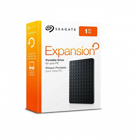 Накопитель HDD USB 1Tb Seagate Expansion STEA1000400 (USB 3.0,внешний 2,5") Black