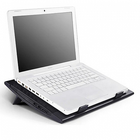 Подставка для охлаждения ноутбука DEEPCOOL WIND PAL FS black (до 17",Супертонкий 2,4см,2хU