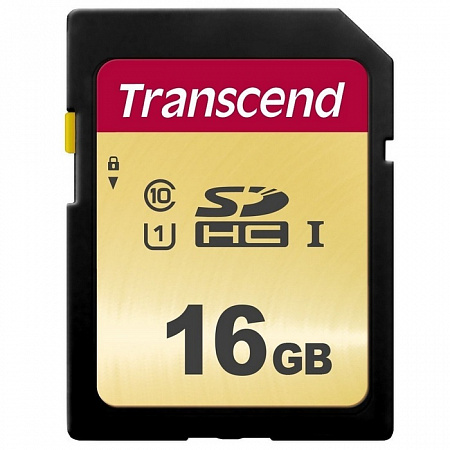 Карта памяти Secure Digital Card (SD) 16Gb Transcend SDHC UHS-I U1 MLC