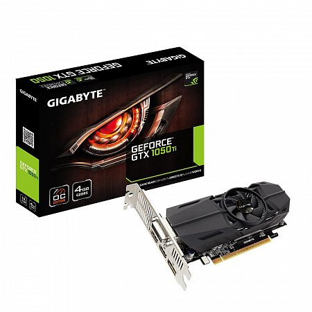 Видеоадаптер PCI-E 4096Mb GeForce GTX1050Ti GigaByte GV-N105TOC-4GL