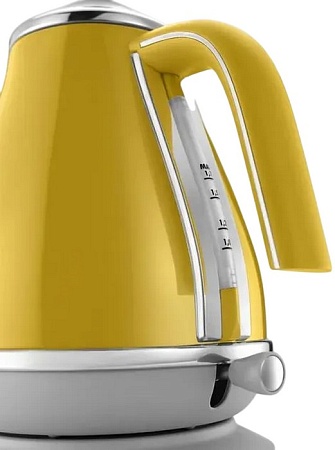 Чайник электрический Delonghi Icona Capitals KBOC2001.Y желтый 2000 Вт/1.7 л