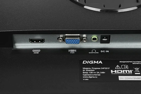 LED монитор 23.8" Digma Progress 24P201F черный IPS LED