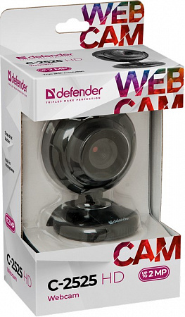 Веб-камера Defender C-2525HD 2МП,черный